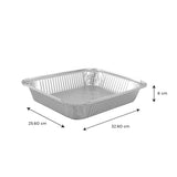 Falcon 12pcs Rectangular Aluminium Container with Lid 25.6cm*32.6cm*6cm - 73365 - Al Kabayel Discount CentreFalcon 12pcs Rectangular Aluminium Container with Lid 25.6cm*32.6cm*6cm - 73365DisposablesFALCONAl Kabayel Discount Centre