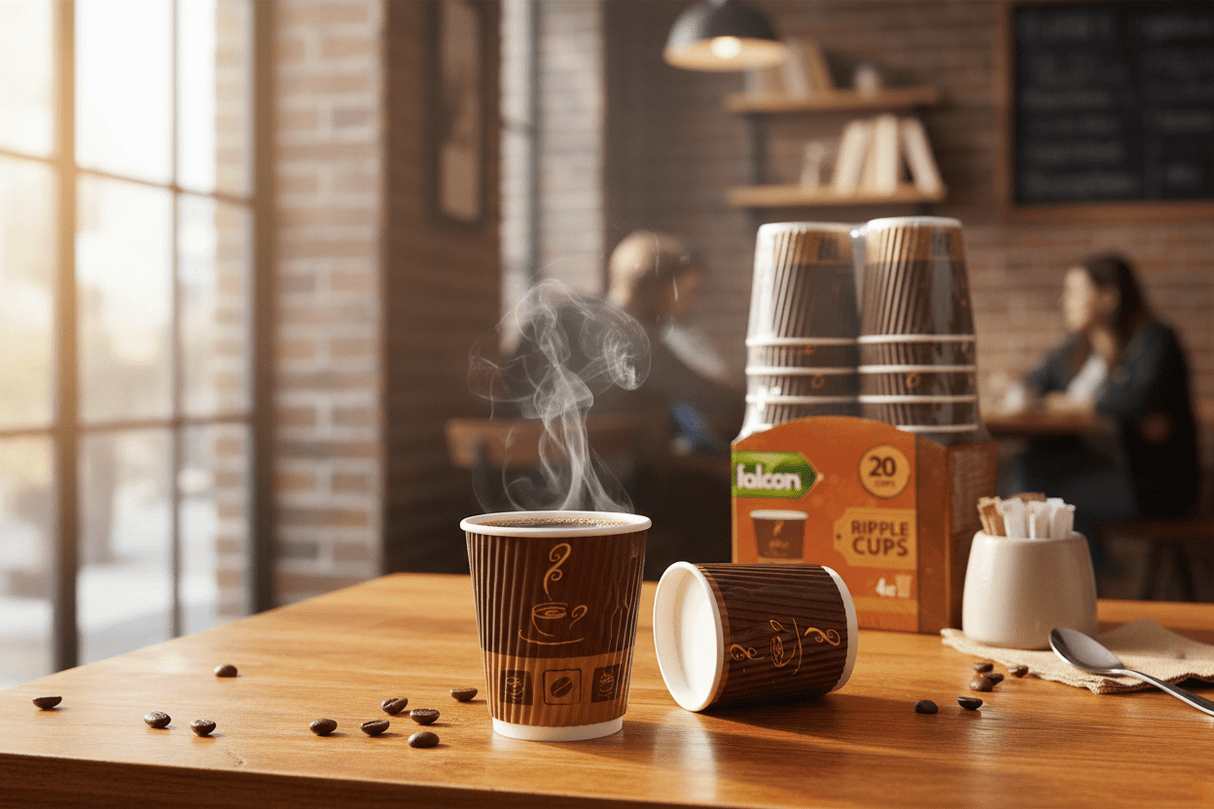 Falcon 20pcs Paper Ripple Cups 4oz Brown - Al Kabayel Discount CentreFalcon 20pcs Paper Ripple Cups 4oz BrownDisposablesFALCONAl Kabayel Discount Centre