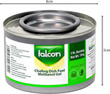 FALCON 3pc Chafing Dish Fuel Methanol Gel Clear 195grams - Al Kabayel Discount CentreFALCON 3pc Chafing Dish Fuel Methanol Gel Clear 195gramsBarbecue ToolsFALCONAl Kabayel Discount Centre