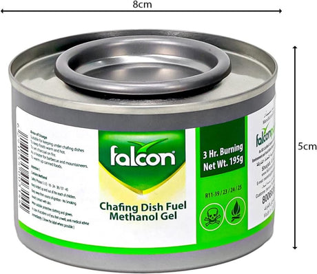 FALCON 3pc Chafing Dish Fuel Methanol Gel Clear 195grams - Al Kabayel Discount CentreFALCON 3pc Chafing Dish Fuel Methanol Gel Clear 195gramsBarbecue ToolsFALCONAl Kabayel Discount Centre