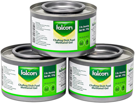 FALCON 3pc Chafing Dish Fuel Methanol Gel Clear 195grams - Al Kabayel Discount CentreFALCON 3pc Chafing Dish Fuel Methanol Gel Clear 195gramsBarbecue ToolsFALCONAl Kabayel Discount Centre