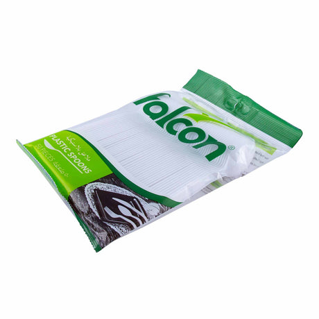 FALCON 50pcs Plastic Tea Spoons 12cm, White - Al Kabayel Discount CentreFALCON 50pcs Plastic Tea Spoons 12cm, WhiteDisposableFALCONAl Kabayel Discount Centre