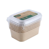 Falcon 6pcs Kraft Rectangular Salad Bowl with Lid 750ml - Al Kabayel Discount CentreFalcon 6pcs Kraft Rectangular Salad Bowl with Lid 750mlDisposablesFALCONAl Kabayel Discount Centre