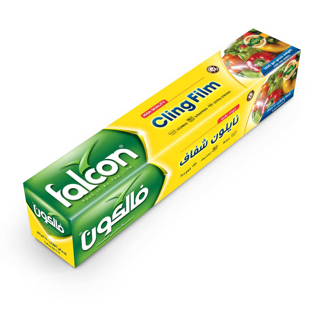 Falcon Cling Film 450mm Width, 1500g Gross Weight, Extra Strong - Wrapping - Al Kabayel Discount CentreFalcon Cling Film 450mm Width, 1500g Gross Weight, Extra Strong - WrappingJars & Food SaversFALCONAl Kabayel Discount Centre