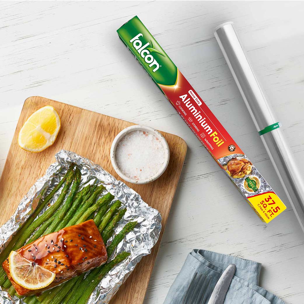 Falcon Heavy Duty Aluminium Foil 7.74m*45cm, 37.5sq.ft, Cooking - Storing - Wrapping - Al Kabayel Discount CentreFalcon Heavy Duty Aluminium Foil 7.74m*45cm, 37.5sq.ft, Cooking - Storing - WrappingJars & Food SaversFALCONAl Kabayel Discount Centre