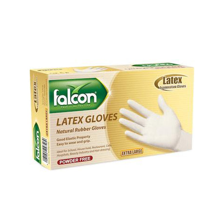 Falcon Powder Free Latex Gloves, Single Use - Non Sterile - Ambidextrous, 95 Gloves by Weight, Extra Large - Al Kabayel Discount CentreFalcon Powder Free Latex Gloves, Single Use - Non Sterile - Ambidextrous, 95 Gloves by Weight, Extra LargeDisposablesFALCONAl Kabayel Discount Centre