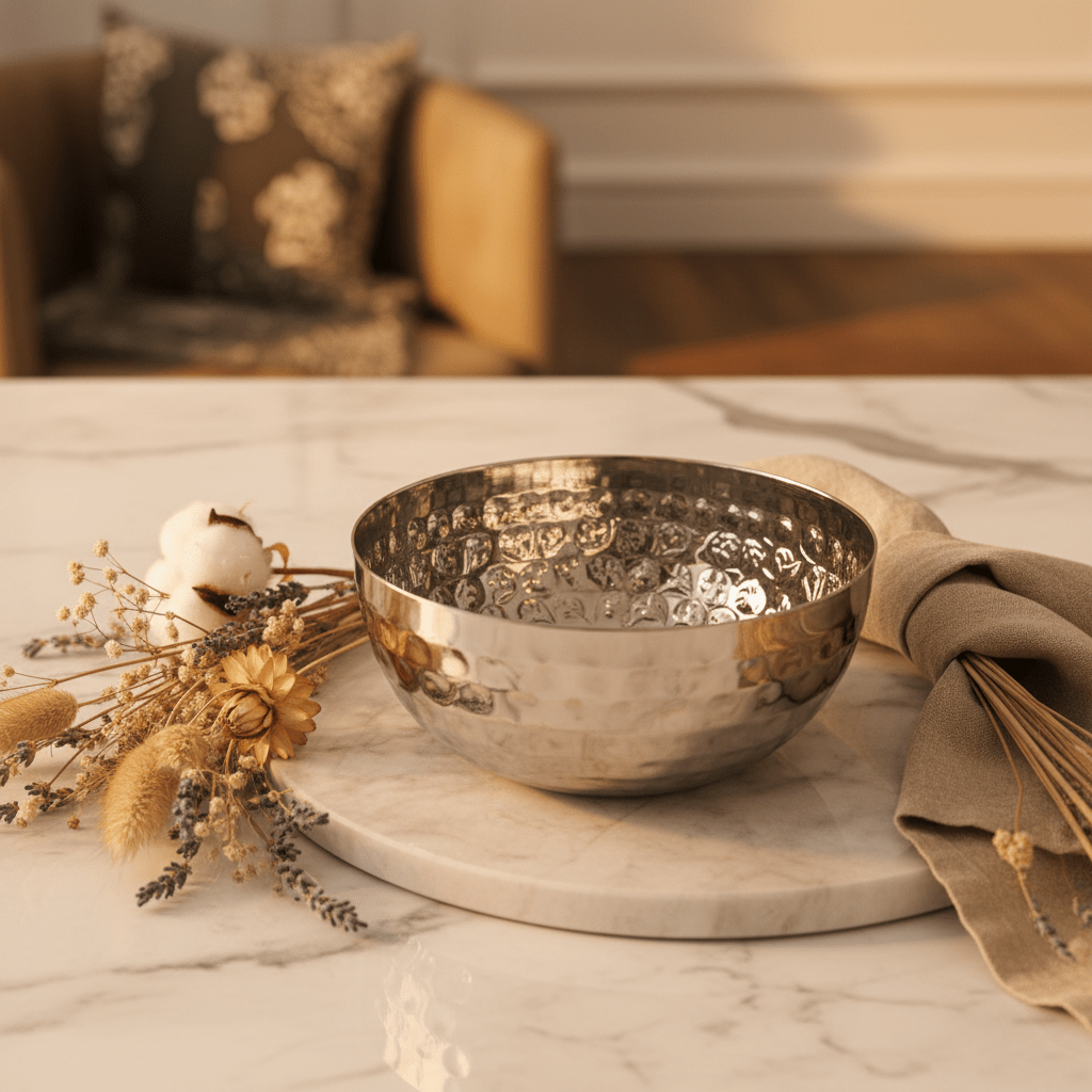 Falcon Stainless Steel Hammered Mini Serving Bowl – 12 cm - Al Kabayel Discount CentreFalcon Stainless Steel Hammered Mini Serving Bowl – 12 cmBowlsFALCONAl Kabayel Discount Centre