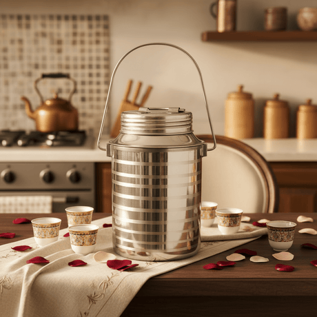 Falcon Stainless Steel Milk Canister with Secure Screw Top – 2.5L - Al Kabayel Discount CentreFalcon Stainless Steel Milk Canister with Secure Screw Top – 2.5LKitchen Utensils & GadgetsFALCONAl Kabayel Discount Centre