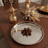 Falcon Stainless Steel Thali Beeded Design Round Serving Plate - 24cmX2cm - Al Kabayel Discount CentreFalcon Stainless Steel Thali Beeded Design Round Serving Plate - 24cmX2cmPlatesFalconAl Kabayel Discount Centre