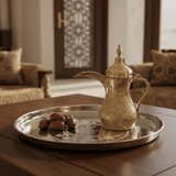 Falcon Stainless Steel Thali Beeded Design Round Serving Plate - 30cmX2cm - Al Kabayel Discount CentreFalcon Stainless Steel Thali Beeded Design Round Serving Plate - 30cmX2cmPlatesFalconAl Kabayel Discount Centre