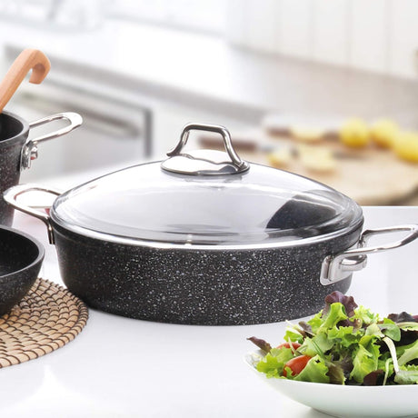 FALEZ Shallow Casserole with Lid 28cm - Al Kabayel Discount CentreFALEZ Shallow Casserole with Lid 28cmCasseroles & Stock PotsFALEZAl Kabayel Discount Centre