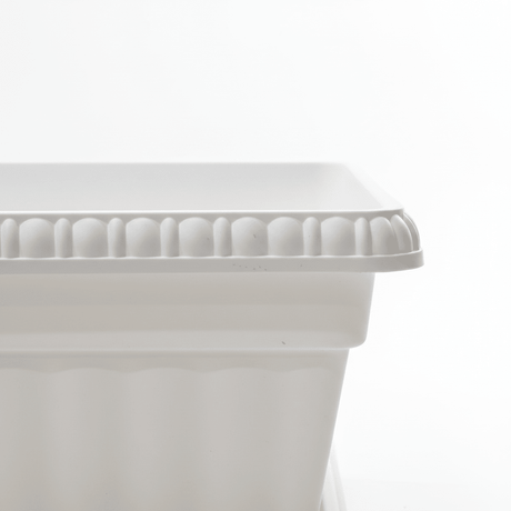 Family Plastic Winny Rectangular Planter Pot with Tray - 60×20 cm - White / Brown - Al Kabayel Discount CentreFamily Plastic Winny Rectangular Planter Pot with Tray - 60×20 cm - White / BrownFlower VaseFAMILYAl Kabayel Discount Centre