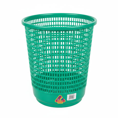 Family Round Plastic Dust Bin — 30×28 cm - Blue / Green / Orange - Al Kabayel Discount CentreFamily Round Plastic Dust Bin — 30×28 cm - Blue / Green / OrangeOrganizers & AccessoriesFAMILYAl Kabayel Discount Centre