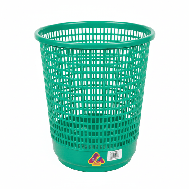 Family Round Plastic Dust Bin — 30×28 cm - Blue / Green / Orange - Al Kabayel Discount CentreFamily Round Plastic Dust Bin — 30×28 cm - Blue / Green / OrangeOrganizers & AccessoriesFAMILYAl Kabayel Discount Centre