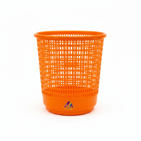 Family Round Plastic Dust Bin — 30×28 cm - Blue / Green / Orange - Al Kabayel Discount CentreFamily Round Plastic Dust Bin — 30×28 cm - Blue / Green / OrangeOrganizers & AccessoriesFAMILYAl Kabayel Discount Centre