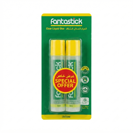 Fantastick Stationery Value Pack – 4 Glue Sticks, 2 Clear Tapes & 2 Liquid Glue 50ml - Al Kabayel Discount CentreFantastick Stationery Value Pack – 4 Glue Sticks, 2 Clear Tapes & 2 Liquid Glue 50mlGlueFANTASTICKAl Kabayel Discount Centre