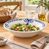Slama Ceramic Soup Plate White  - 23cm