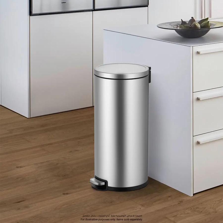 Eko Serene Stainless Steel Step Bin, 30 L
