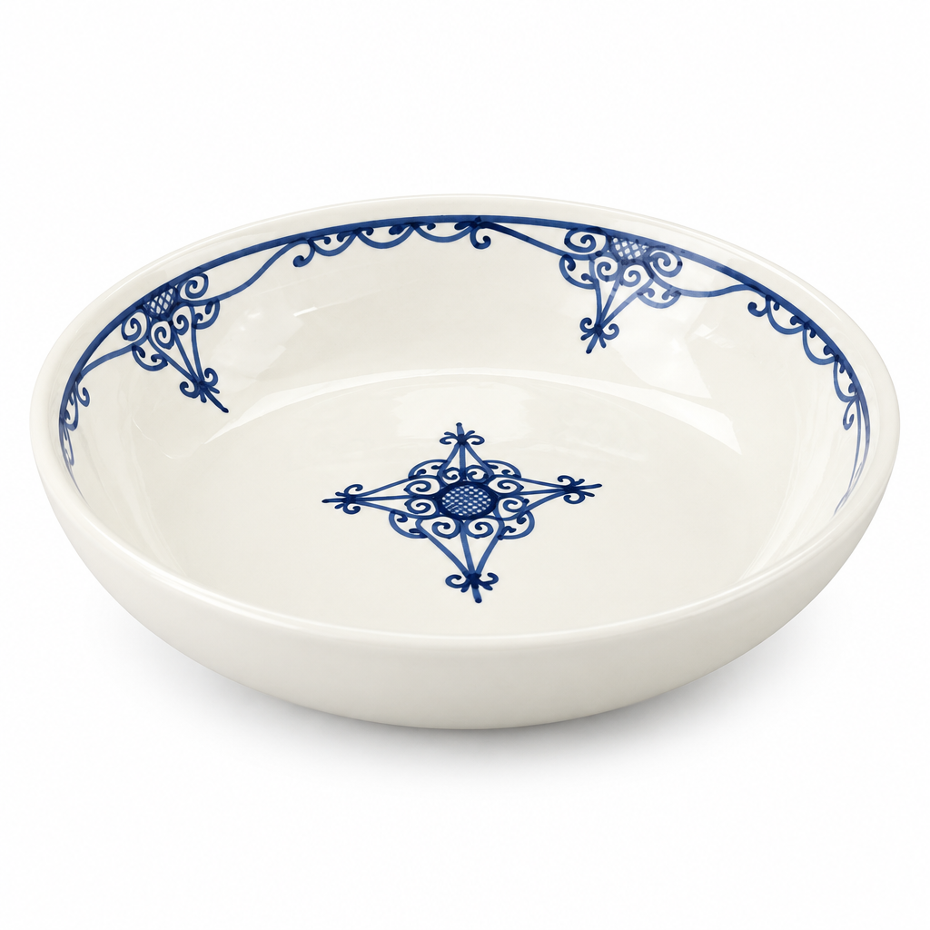 Slama Ceramic Soup Plate Off-White - 23cm