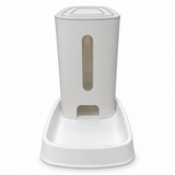 Plastic Pet Food Feeder with Dispenser White - 30×30cm
