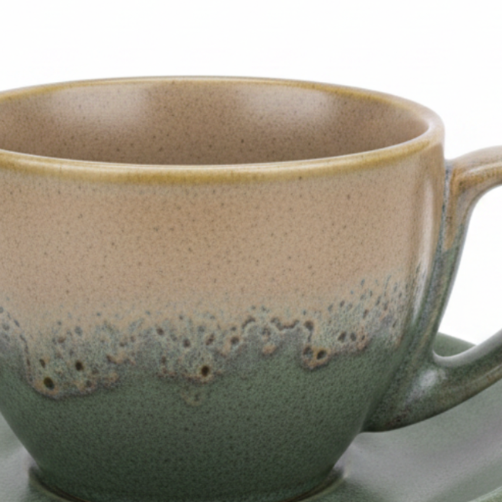 Ceramic Coffee Cup and Saucer Set - 300ml