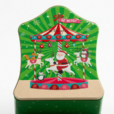 Metal Christmas Candy Box Green - 15×12cm