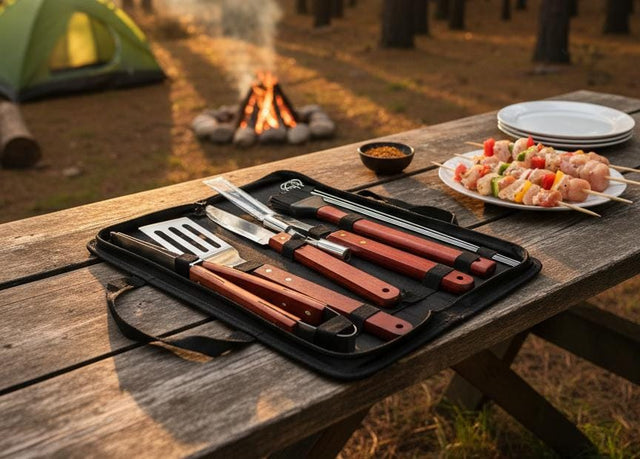 Fei Xiong Eagle 11pc Barbecue Tool Set - Al Kabayel Discount CentreFei Xiong Eagle 11pc Barbecue Tool SetCamping & HikingFEI XIONG EAGLEAl Kabayel Discount Centre