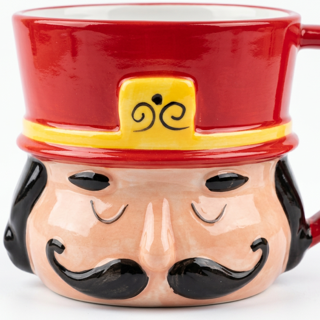 Ceramic Christmas Nutcracker Mug - 350ml