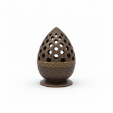 Radin Chalk Incense Burner - 12cm - Black / Brown / Silver