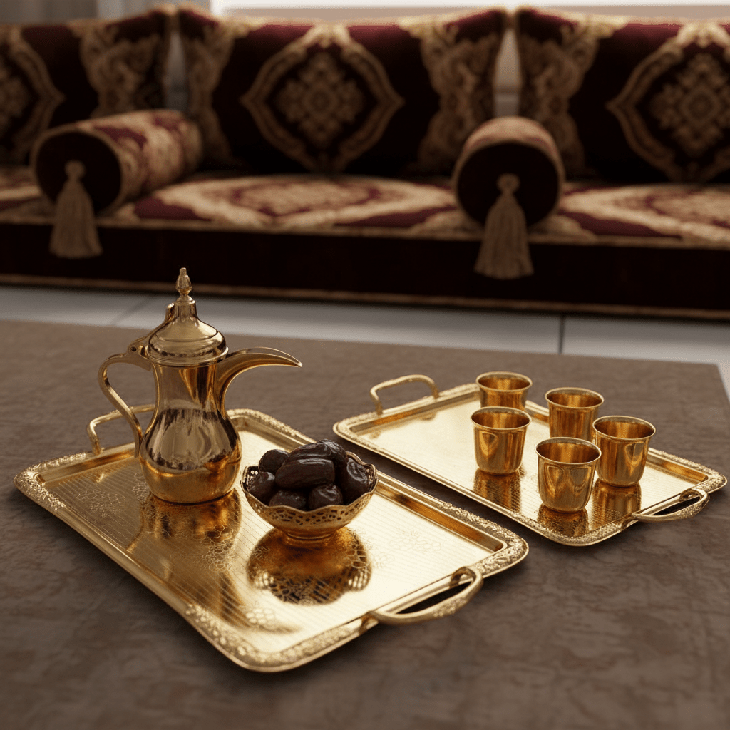 Filsco 2-Piece Gold Stainless Steel Rectangle Serving Tray Set | 34×23cm & 40×28cm - Al Kabayel Discount CentreFilsco 2-Piece Gold Stainless Steel Rectangle Serving Tray Set | 34×23cm & 40×28cmServing TraysFILSCOAl Kabayel Discount Centre