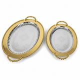 Filsco 2-Piece Golden Oval Serving Tray Set | Stainless Steel | 38×27cm & 46×32cm - Al Kabayel Discount CentreFilsco 2-Piece Golden Oval Serving Tray Set | Stainless Steel | 38×27cm & 46×32cmServing TraysFILSCOAl Kabayel Discount Centre