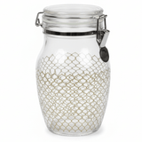 Finili Premium Airtight Acrylic Clip - Lock Storage Canister – Transparent Body with Elegant Golden Design, 14 × 22 cm - Al Kabayel Discount CentreFinili Premium Airtight Acrylic Clip - Lock Storage Canister – Transparent Body with Elegant Golden Design, 14 × 22 cmJars & Food SaversFINILIAl Kabayel Discount Centre