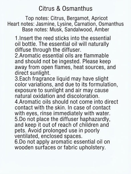 Finmanlife Reed Diffuser – Citrus & Osmanthus – 150ml - Al Kabayel Discount CentreFinmanlife Reed Diffuser – Citrus & Osmanthus – 150mlHome FragrancesFINMANLIFEAl Kabayel Discount Centre