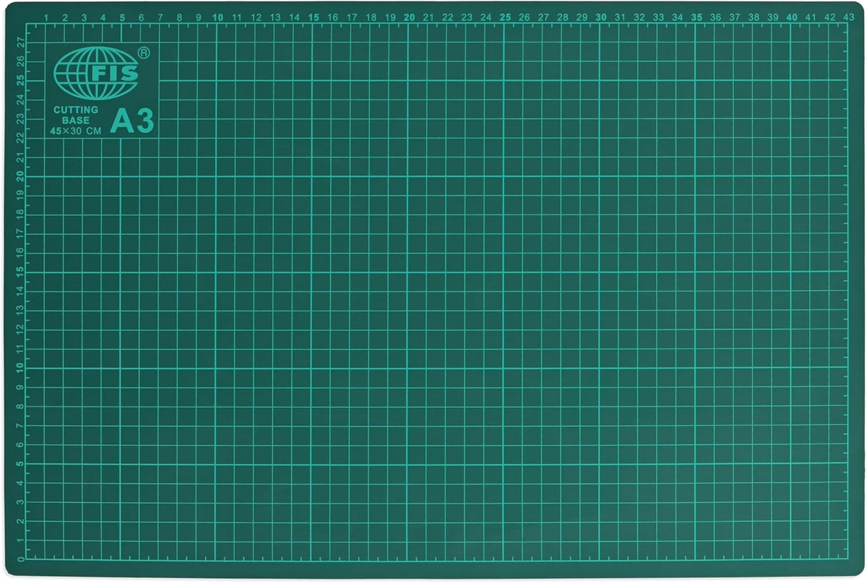 FIS Cutting Mat A3 | 45×30 cm | Self - Healing with Grid & Measuring Lines – FSCUA3N - Al Kabayel Discount CentreFIS Cutting Mat A3 | 45×30 cm | Self - Healing with Grid & Measuring Lines – FSCUA3NDesk Accessories & OrganizersFISAl Kabayel Discount Centre