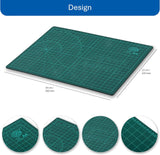 FIS Cutting Mat A4 (210x297mm)– Self - Healing Cutting Base with Grid, Angle & Ruler Lines | Green | FSCUA4N - Al Kabayel Discount CentreFIS Cutting Mat A4 (210x297mm)– Self - Healing Cutting Base with Grid, Angle & Ruler Lines | Green | FSCUA4NDesk Accessories & OrganizersFISAl Kabayel Discount Centre