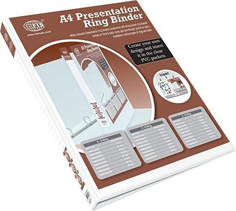 FIS FSBD215DPB A4 Presentation Ring Binder – 2D Ring, 15mm, White - Al Kabayel Discount CentreFIS FSBD215DPB A4 Presentation Ring Binder – 2D Ring, 15mm, WhiteFolders & BindersFISAl Kabayel Discount Centre