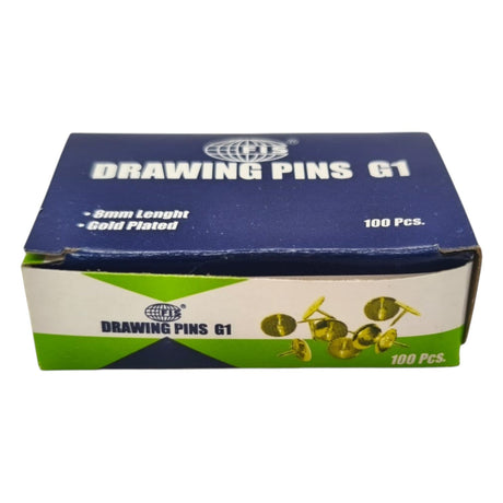 FIS G1 Thumb Tack, Flat Push Pins, Silver Thumb Tacks, 100Pcs, Push Pins, For Picture Photo Hanging, Wall Pins For Board Posters Bulletin Maps - 1Cm - Golden Color - Al Kabayel Discount CentreFIS G1 Thumb Tack, Flat Push Pins, Silver Thumb Tacks, 100Pcs, Push Pins, For Picture Photo Hanging, Wall Pins For Board Posters Bulletin Maps - 1Cm - Golden ColorPaper Clips, Staples & FastenersFISAl Kabayel Discount Centre