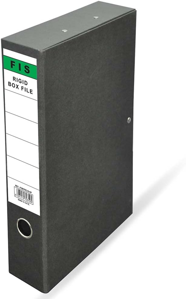 Fis Rigid Box File Size(210x330mm), 8cm Spine Size - Al Kabayel Discount CentreFis Rigid Box File Size(210x330mm), 8cm Spine SizeFolders & BindersFISAl Kabayel Discount Centre