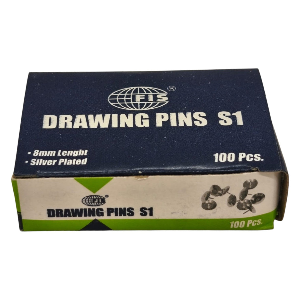 FIS S1 Thumb Tack, Flat Push Pins, Silver Thumb Tacks, 100Pcs, Push Pins, For Picture Photo Hanging, Wall Pins For Board Posters Bulletin Maps - 1Cm - Al Kabayel Discount CentreFIS S1 Thumb Tack, Flat Push Pins, Silver Thumb Tacks, 100Pcs, Push Pins, For Picture Photo Hanging, Wall Pins For Board Posters Bulletin Maps - 1CmPaper Clips, Staples & FastenersFISAl Kabayel Discount Centre