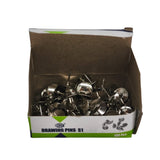FIS S1 Thumb Tack, Flat Push Pins, Silver Thumb Tacks, 100Pcs, Push Pins, For Picture Photo Hanging, Wall Pins For Board Posters Bulletin Maps - 1Cm - Al Kabayel Discount CentreFIS S1 Thumb Tack, Flat Push Pins, Silver Thumb Tacks, 100Pcs, Push Pins, For Picture Photo Hanging, Wall Pins For Board Posters Bulletin Maps - 1CmPaper Clips, Staples & FastenersFISAl Kabayel Discount Centre