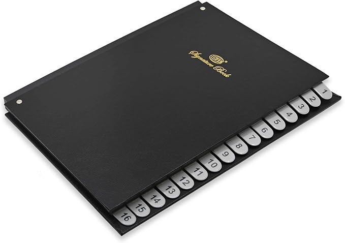 Fis Signature Book, Vinyl Material Cover, 16 Sheets (1 - 16), Black Color, 240 x 340 mm - FSCL1 - 16 - Al Kabayel Discount CentreFis Signature Book, Vinyl Material Cover, 16 Sheets (1 - 16), Black Color, 240 x 340 mm - FSCL1 - 16Notebooks & Writing PadsFISAl Kabayel Discount Centre