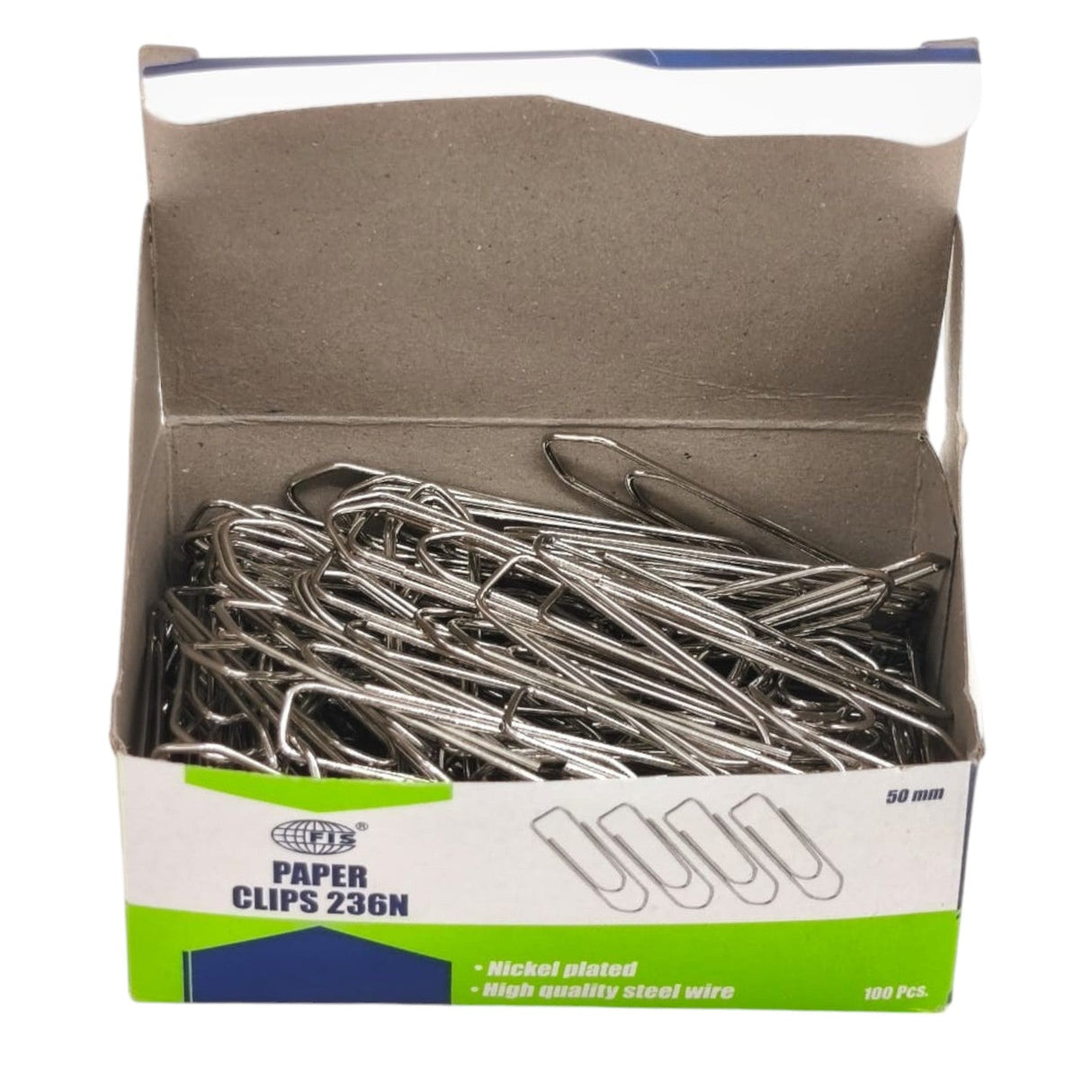 FIS Silver Paper Clips 50MM Office Paperclips Each Size For Easy 100Pcs - Al Kabayel Discount CentreFIS Silver Paper Clips 50MM Office Paperclips Each Size For Easy 100PcsPaper Clips, Staples & FastenersFISAl Kabayel Discount Centre