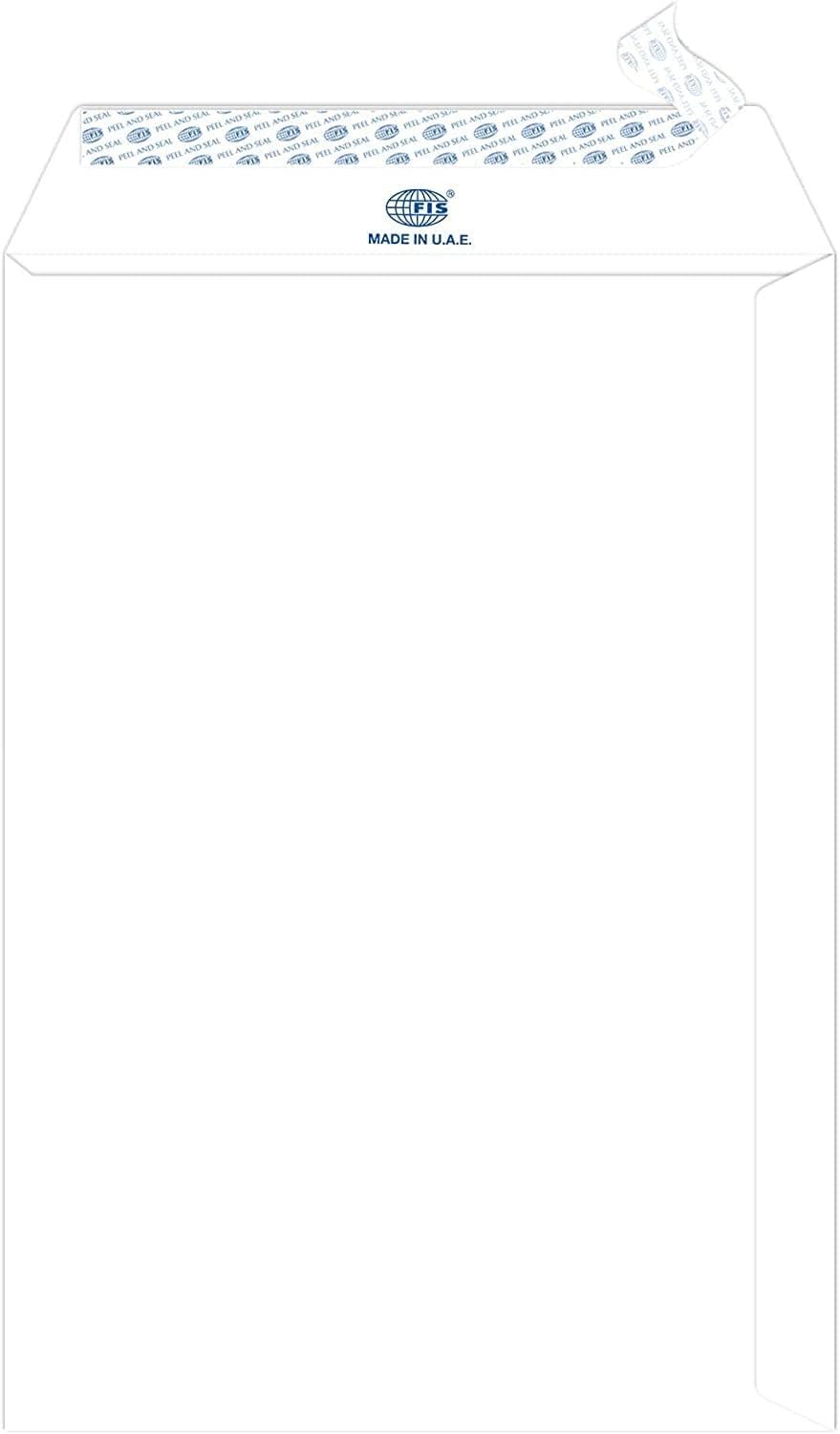 FIS White Peel & Seal Envelopes C4 324mm x 229mm – Pack of 50 (FSWE8027P50) - Al Kabayel Discount CentreFIS White Peel & Seal Envelopes C4 324mm x 229mm – Pack of 50 (FSWE8027P50)Envelopes & Mailing SuppliesFISAl Kabayel Discount Centre