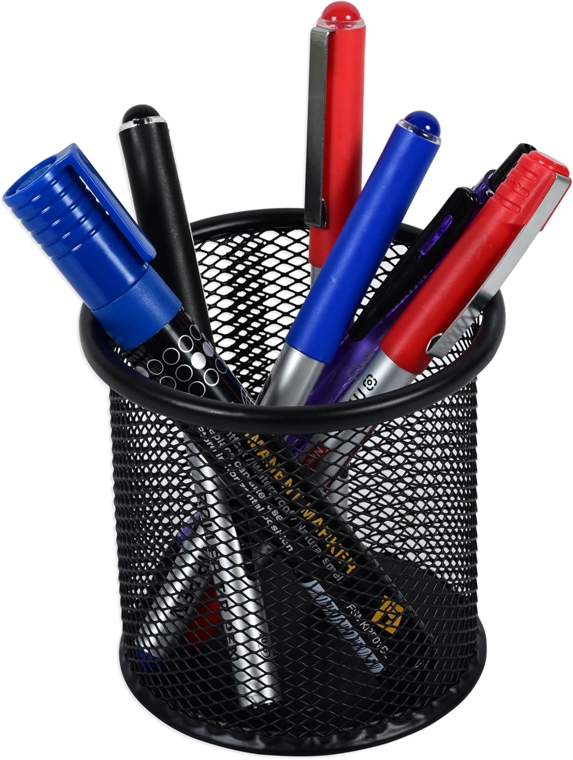 Fis Wire Mesh Pen Holder, Size (9X9.8Cm), Round Shape - Black Color - Fsph101Bk - Al Kabayel Discount CentreFis Wire Mesh Pen Holder, Size (9X9.8Cm), Round Shape - Black Color - Fsph101BkDesk Accessories & OrganizerFISAl Kabayel Discount Centre