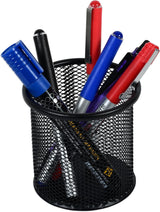 Fis Wire Mesh Pen Holder, Size (9X9.8Cm), Round Shape - Black Color - Fsph101Bk - Al Kabayel Discount CentreFis Wire Mesh Pen Holder, Size (9X9.8Cm), Round Shape - Black Color - Fsph101BkDesk Accessories & OrganizerFISAl Kabayel Discount Centre