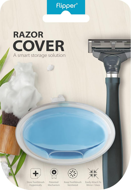 Flipper Hygienic Razor Cover with Suction Cups - Blue | Protective Razor Travel Case and Safety Cover for Shaving Razor - Razor Holder, Protector, and Safe Travel Solution,Made in Malaysia - Al Kabayel Discount CentreFlipper Hygienic Razor Cover with Suction Cups - Blue | Protective Razor Travel Case and Safety Cover for Shaving Razor - Razor Holder, Protector, and Safe Travel Solution,Made in MalaysiaPersonal Care & Styling ToolsFLIPPERAl Kabayel Discount Centre