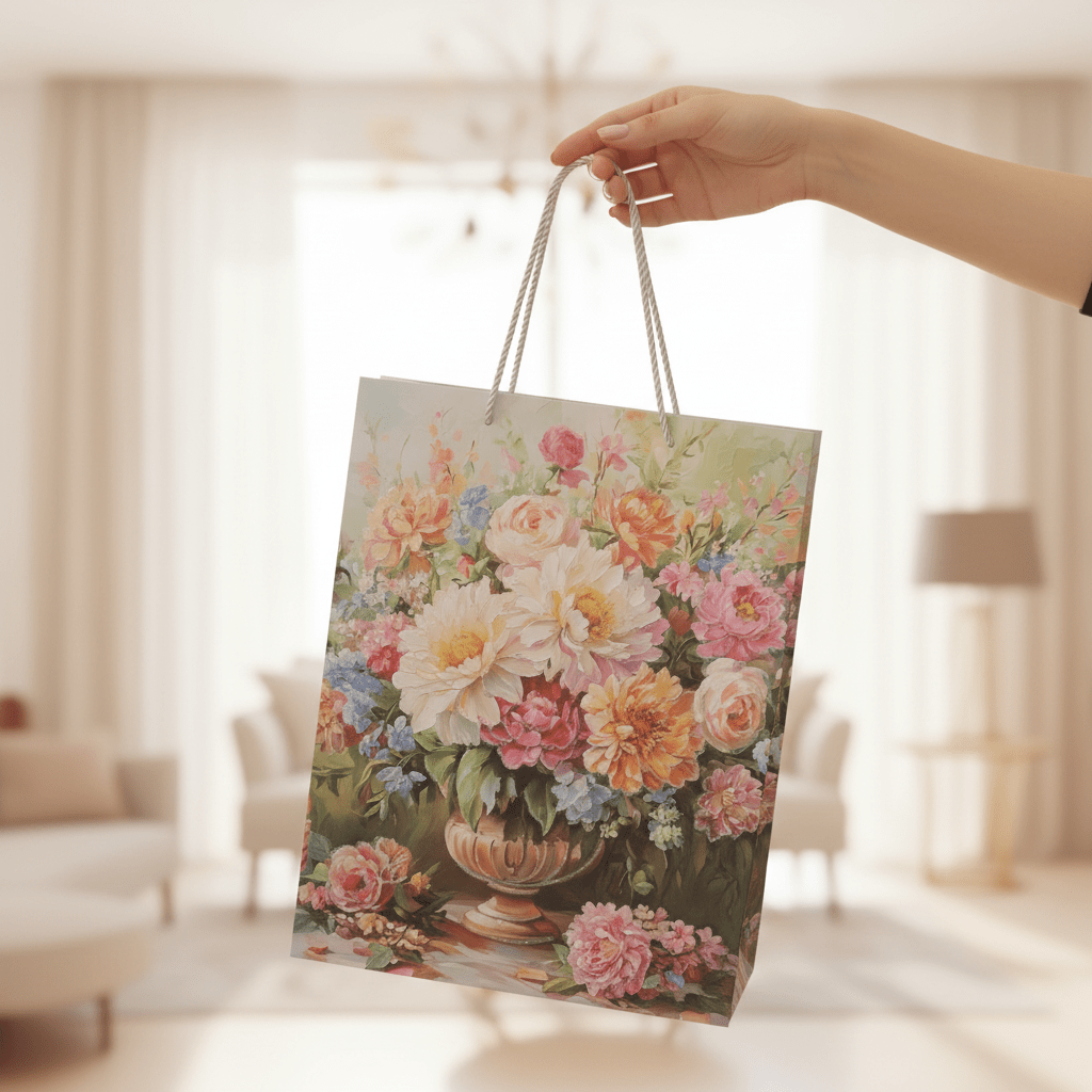 Floral Bouquet Paper Gift Bag - 40×30cm - Al Kabayel Discount CentreFloral Bouquet Paper Gift Bag - 40×30cmPacking & Wrapping SuppliesAKDCAl Kabayel Discount Centre