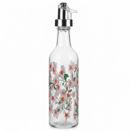 Floral Glass Oil Dispenser Bottle with Pump | Cherry Blossom Design | 25cm - Al Kabayel Discount CentreFloral Glass Oil Dispenser Bottle with Pump | Cherry Blossom Design | 25cmKitchen Utensils & GadgetsAKDCAl Kabayel Discount Centre