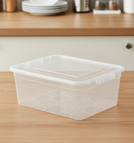 FOLLOWME 9 Litre Transparent Storage Box – Durable Plastic Container with Lid for Home Organization - Al Kabayel Discount CentreFOLLOWME 9 Litre Transparent Storage Box – Durable Plastic Container with Lid for Home OrganizationOrganizers & AccessoriesFOLLOWMEAl Kabayel Discount Centre