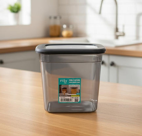 FOLY LIFE Rectangular Storage Box 2L Transparent Gray | Airtight Plastic Food Organizer - Al Kabayel Discount CentreFOLY LIFE Rectangular Storage Box 2L Transparent Gray | Airtight Plastic Food OrganizerOrganizers & AccessoriesFOLY LIFEAl Kabayel Discount Centre
